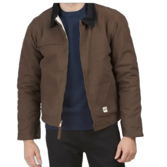 Eddie Bauer NWT Sz M Bark Men's Multi-pocket Berber Lined Workwear Jacket - Picture 1 of 14